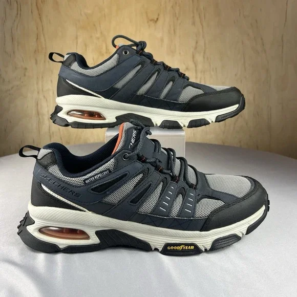 Skechers Skech-Air Envoy Men's 12 Gray Waterproof Walking Hiking Shoes - Picture 4 of 16